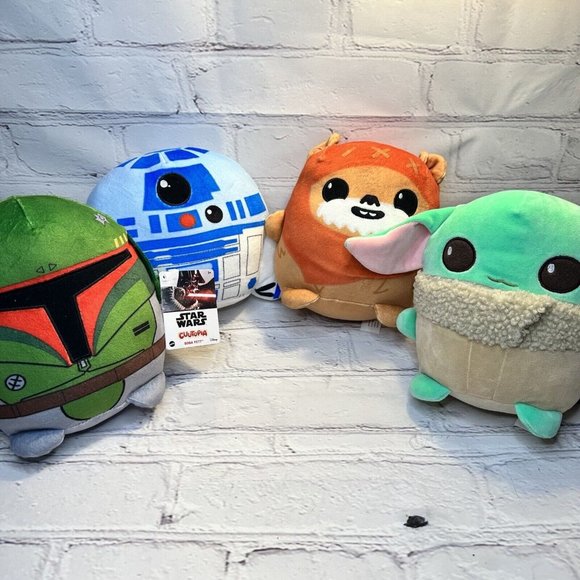 Squishmallows Other Star Wars Cuutopia Plush Pillow Squishmallow 4 Pc Set Disney Mattel Nwt